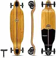 Magneto バンブー クルーザー ロングボード スケートボード Amazon.com : Magneto 44-inch Kicktail Cruiser Longboard